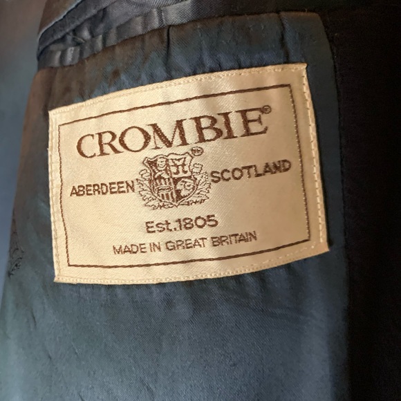 Vintage CROMBIE Overcoat, black, 3/4 length, bought in Ireland, great condition. - Picture 4 of 5